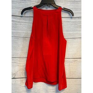 A.L.C. Red Sleeveless Silk Blouse Size M